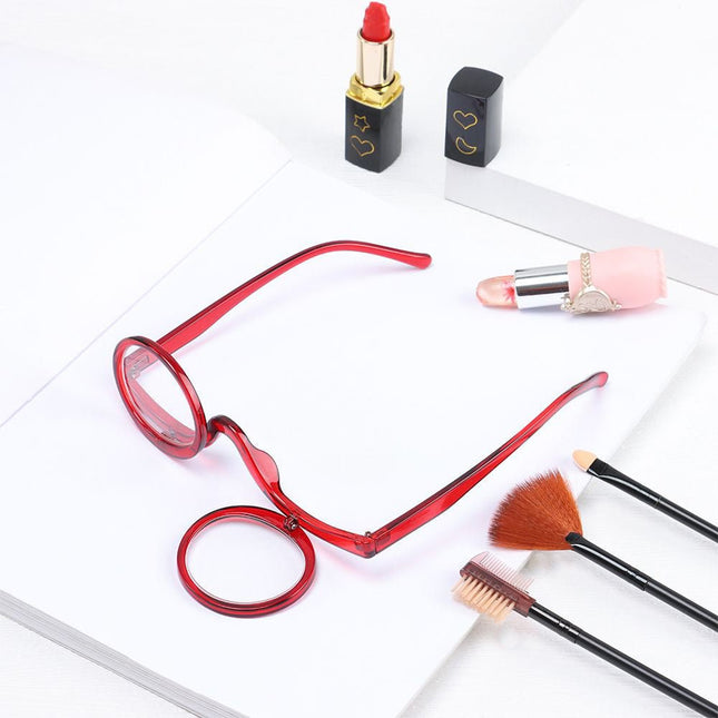 Stylish Reading Glasses for Women, Flip Down Magnifying Glasses for Makeup, Cheaters Glasses and Readers 1.0x to 4.0x_01