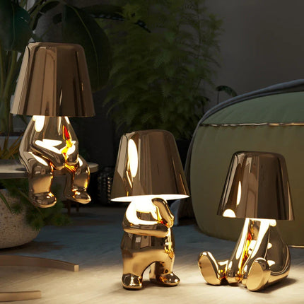 Dimmable Touch-Controlled LED Lamp with Adjustable Brightness | Portable Artistic Lighting for Home Decor