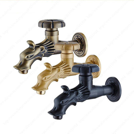 Outdoor Spigot, Wall Mount Hose Bib with Decorative Lever Handle