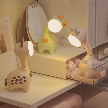 Rechargeable FlexaRaffe™ Night Light with 360° Flexible Neck | Gentle Glow for Bedtime Comfort and Imagination