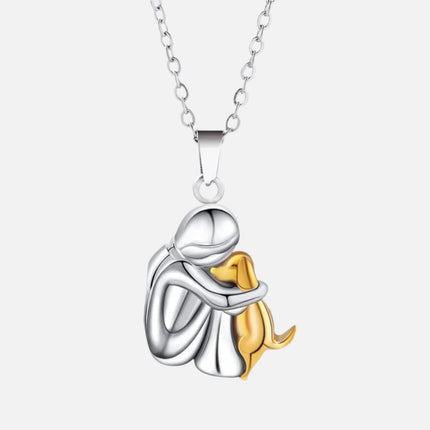 Gold Necklace for Women and Men, 14K Gold Plated Pendant Necklace