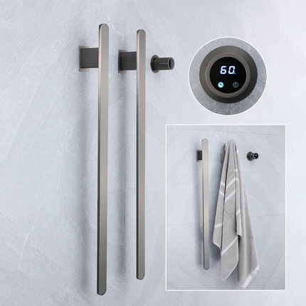 Wall Mounted Heated Towel Rail, Heated Towel Rail with Smart Temperature Control and Timer – image 9
