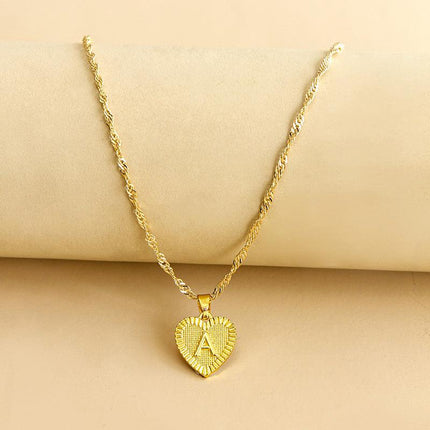 Gold Necklace for Women, Heart Pendant Necklace