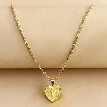 Gold Necklace for Women, Heart Pendant Necklace – image 25