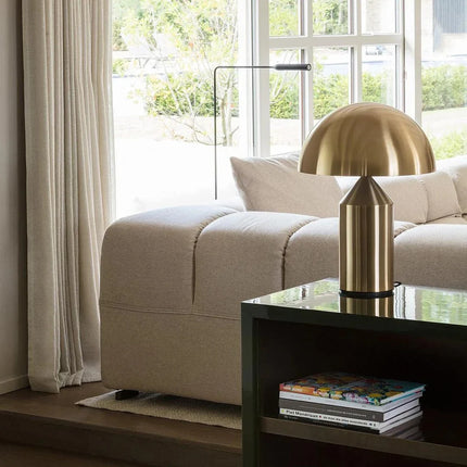 Dimmable Table Lamp with USB Rechargeable LED | Sleek Metal Mushroom Design for Stylish Illumination