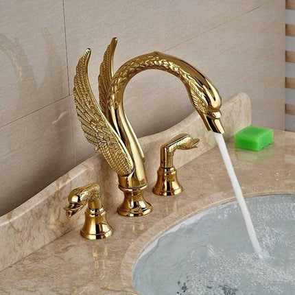 Gold Bathroom Faucet, Swan Bathroom Sink Faucet – image 8