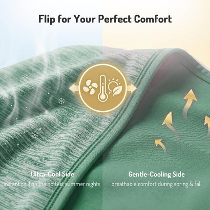 Cool Comfort | Queen Size Cooling Blanket with Q-Max >0.4 Fabric | Lightweight Summer Blanket for Hot Sleepers