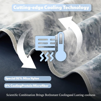 Chill Comfort | Cooling Blanket with Ultra-Cool Fabric | Lightweight & Breathable for Hot Sleepers