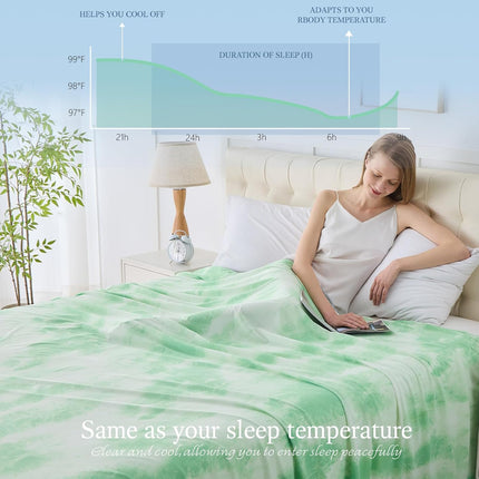 Chill Comfort | Cooling Blanket with Heat-Absorbing Fabric | Soft & Breathable for Year-Round Comfort
