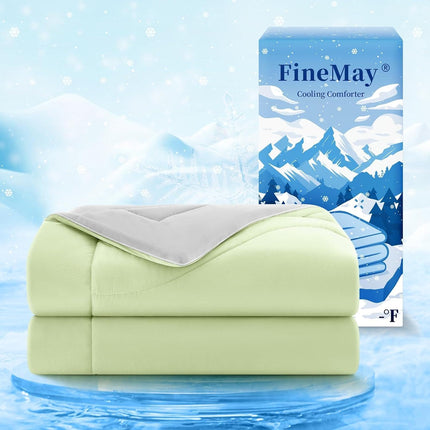 Cooling Comforter | Double-Sided Cooling Blanket for Hot Sleepers | Breathable Ice Fabric for Ultimate Comfort