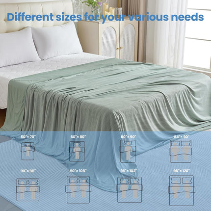 Cooling Blanket Collection | Soft Lightweight Summer Blanket for Hot Sleepers | Ideal for Night Sweats on Bed or Couch