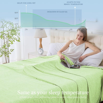 ChillWave | Cooling Blanket with Breathable Fabric | Lightweight & Soft for Hot Sleepers