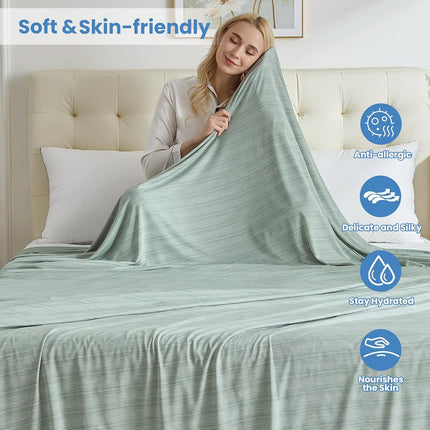 Cooling Blanket Collection | Soft Lightweight Summer Blanket for Hot Sleepers | Ideal for Night Sweats on Bed or Couch