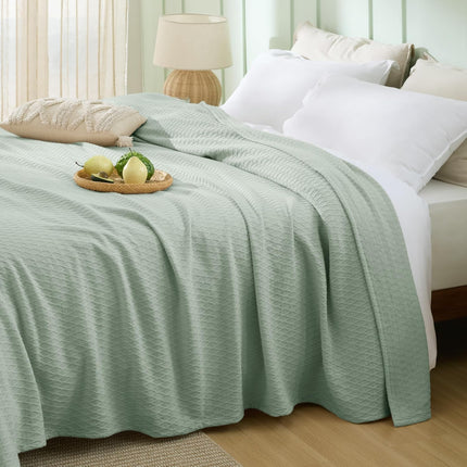 Cozy Comfort | Cooling Bamboo Rayon Blanket for Hot Sleepers | Lightweight & Breathable Summer Throw for Bed and Couch