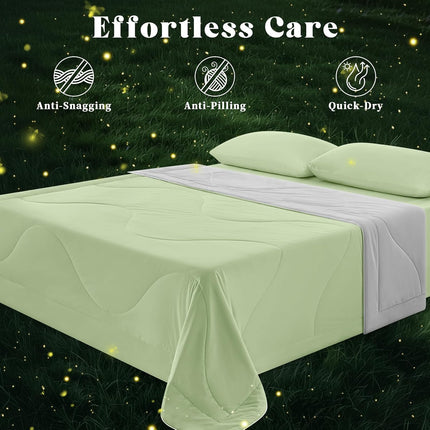 Cooling Comforter | Double-Sided Cooling Blanket for Hot Sleepers | Breathable Ice Fabric for Ultimate Comfort