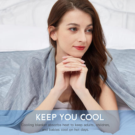 Chill Comfort | Cooling Summer Blanket with Double-Sided Cold Effect | Breathable & Lightweight for Hot Sleepers