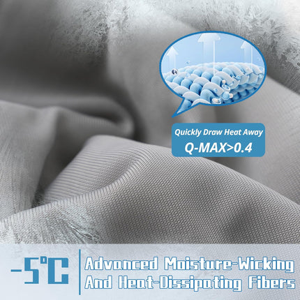 Cooling Comforter Set | Lightweight Cooling Blanket with Cooling Pillowcases | Moisture-Wicking Fabric for Hot Sleepers