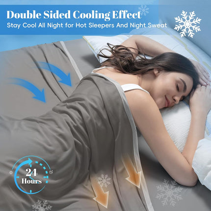 Chill Comfort | Cooling Blanket with Arc-Chill Technology | Lightweight Design for Hot Sleepers and Night Sweats