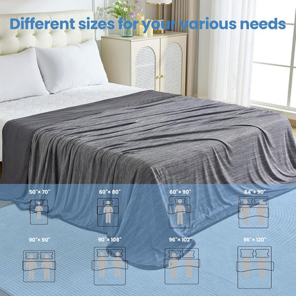 Cooling Blanket Collection | Soft Lightweight Summer Blanket for Hot Sleepers | Ideal for Night Sweats on Bed or Couch