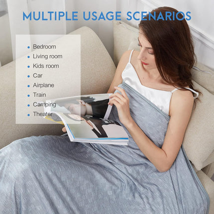 Chill Comfort | Cooling Summer Blanket with Double-Sided Cold Effect | Breathable & Lightweight for Hot Sleepers