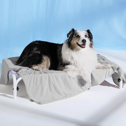Cozy Paws | Cooling Blanket for Large Dogs with Breathable Air-Core Fill | Lightweight & Washable Dog Mat for Summer Comfort