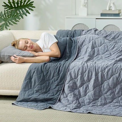 Vepine Cozy | Cooling Dual-Sided Blanket for Hot Sleepers with Soft Breathable Fabric | Lightweight Throw for Comfortable Sleep