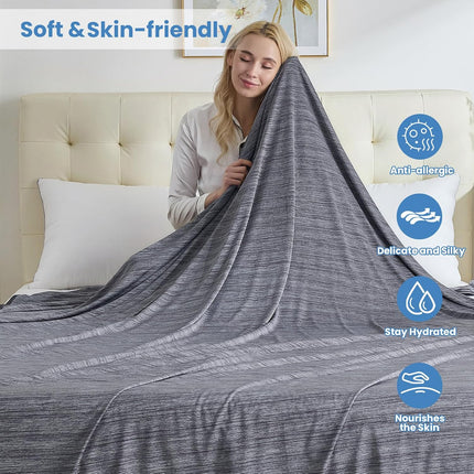Cooling Blanket Collection | Soft Lightweight Summer Blanket for Hot Sleepers | Ideal for Night Sweats on Bed or Couch