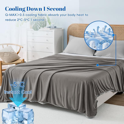 Chill Comfort | Cooling Blanket with Arc-Chill Technology | Lightweight Design for Hot Sleepers and Night Sweats