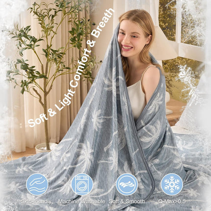 Cozy Nights | Cooling Blanket for Hot Sleepers with Breathable Fabric | Lightweight Summer Throw for Comfortable Sleep