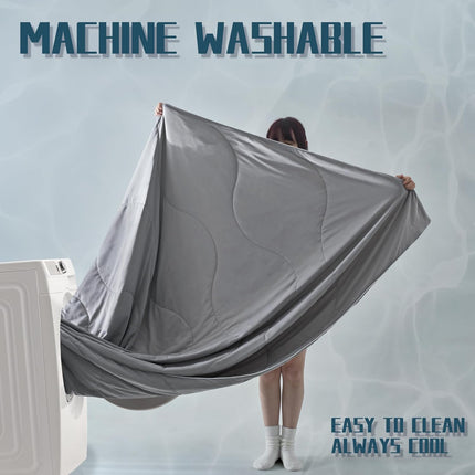 Cooling Comforter Set | Lightweight Cooling Blanket with Cooling Pillowcases | Moisture-Wicking Fabric for Hot Sleepers