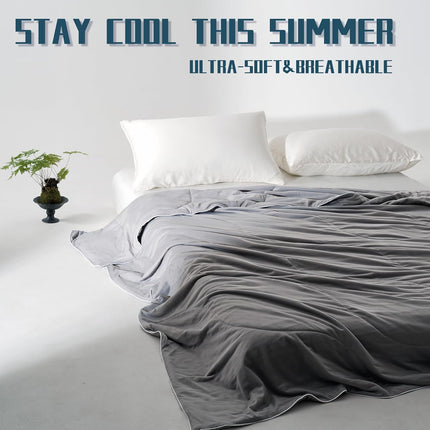 Cooling Comforter Set | Lightweight Cooling Blanket with Cooling Pillowcases | Moisture-Wicking Fabric for Hot Sleepers