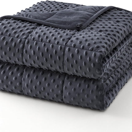 Cozy Comfort | Dots Weighted Blanket with Cooling Microfiber | All-Season Softness for Ultimate Relaxation