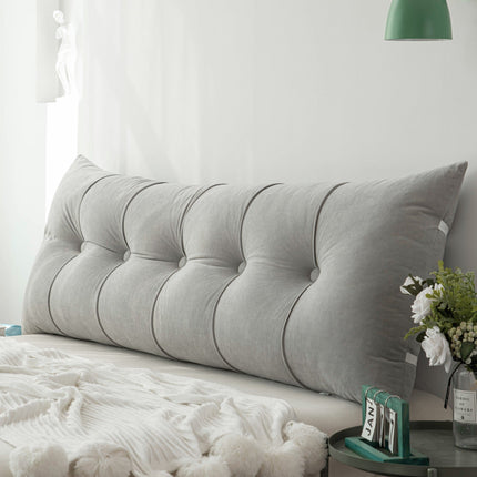 Bed Wedge Pillow, Headboard Pillow for Sitting Up in Bed, Luxury Pillow for Back Support with Washable Cover