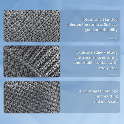 Cozy Comfort | Knitted Weighted Blanket with Cooling Microfiber | All-Season Softness for Ultimate Relaxation