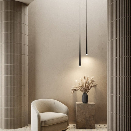 Pendant Light Lamp, Modern LED Hanging Light with Adjustable Cord, Glass Pendant Lamp for Dining Room and Living Room