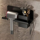 Wall Mounted Hair Dryer Holder with Storage Tray, Hair Tool Organizer – image 7