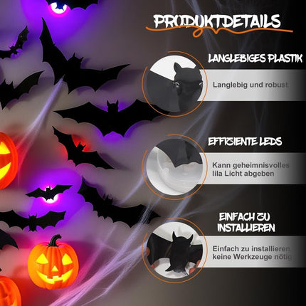 Halloween 3D Wall Decor 104 Pack, Halloween Indoor Decor – image 7