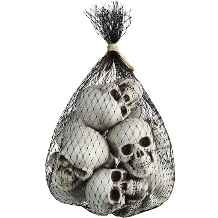 Mini Skeleton Skulls 10 Pack, Skeleton Heads for Halloween Skeleton Decor – image 5
