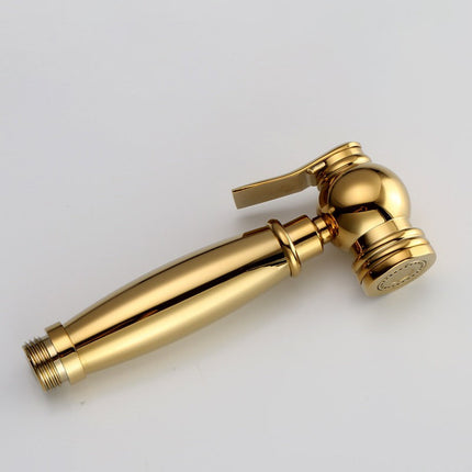 Bidet Toilet Sprayer, Titanium Gold Brass Toilet Bidet with Holder – image 5