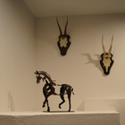 Horse Figurine, Handmade Metal Art Horse Statue