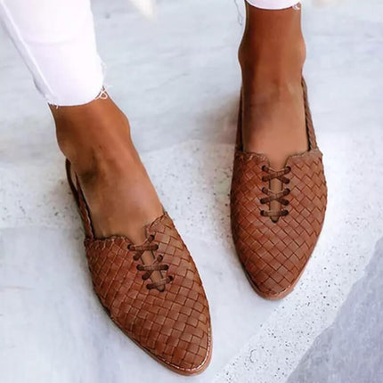 Womens Slippers Hand Woven, Slip On Slipper Shoes with Soft Lining and Flexible Sole – image 5