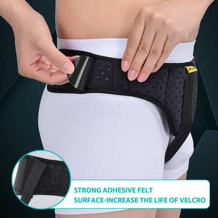 Inguinal Hernia Belt with Removable Compression Pad, Truss for Hernia on Left or Right Side, Adjustable Support Brace