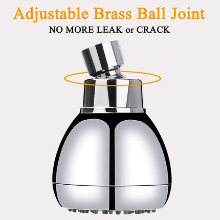 High Pressure Shower Head, Fixed Showerhead with Adjustable Swivel Ball Joint – image 4