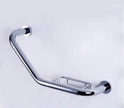 Brass Bathtub Grab Bar, Bathroom Safety Bar with Optional Soap Holder