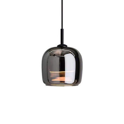 Ceiling Light Fixture, Black Glass Pendant Light – image 6