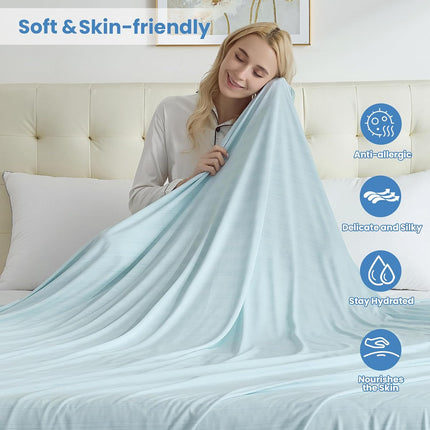 Cooling Blanket Collection | Soft Lightweight Summer Blanket for Hot Sleepers | Ideal for Night Sweats on Bed or Couch