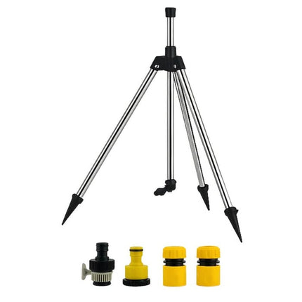 Lawn Sprinkler with Tripod, 360 Degree Rotating Water Sprinkler for Yard, High Pressure Garden Sprinkler