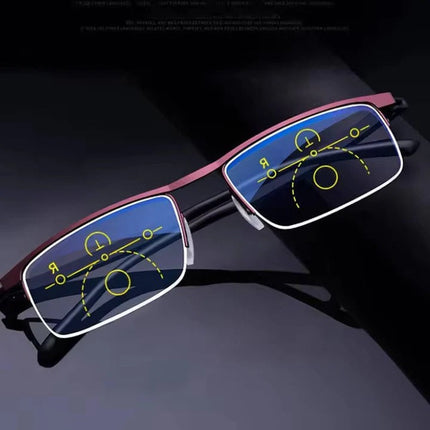 Blue Light Glasses, Progressive Reading Glasses with UV Protection