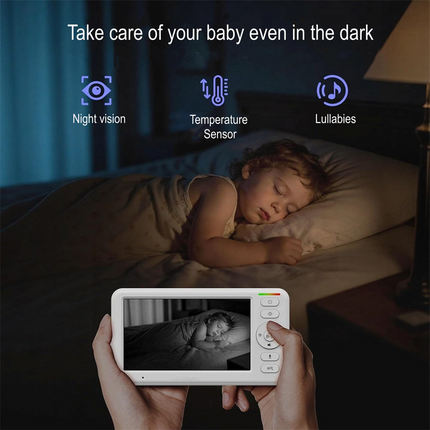 Infant Monitor with 5 Inch Screen and Night Vision – image 5