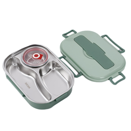Stainless Steel Bento Lunch Box, Metal Lunch Box for Work and Travel
